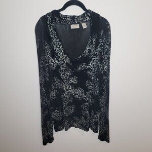 Chico's Travelers Tunic Womens 3 (XLarge)